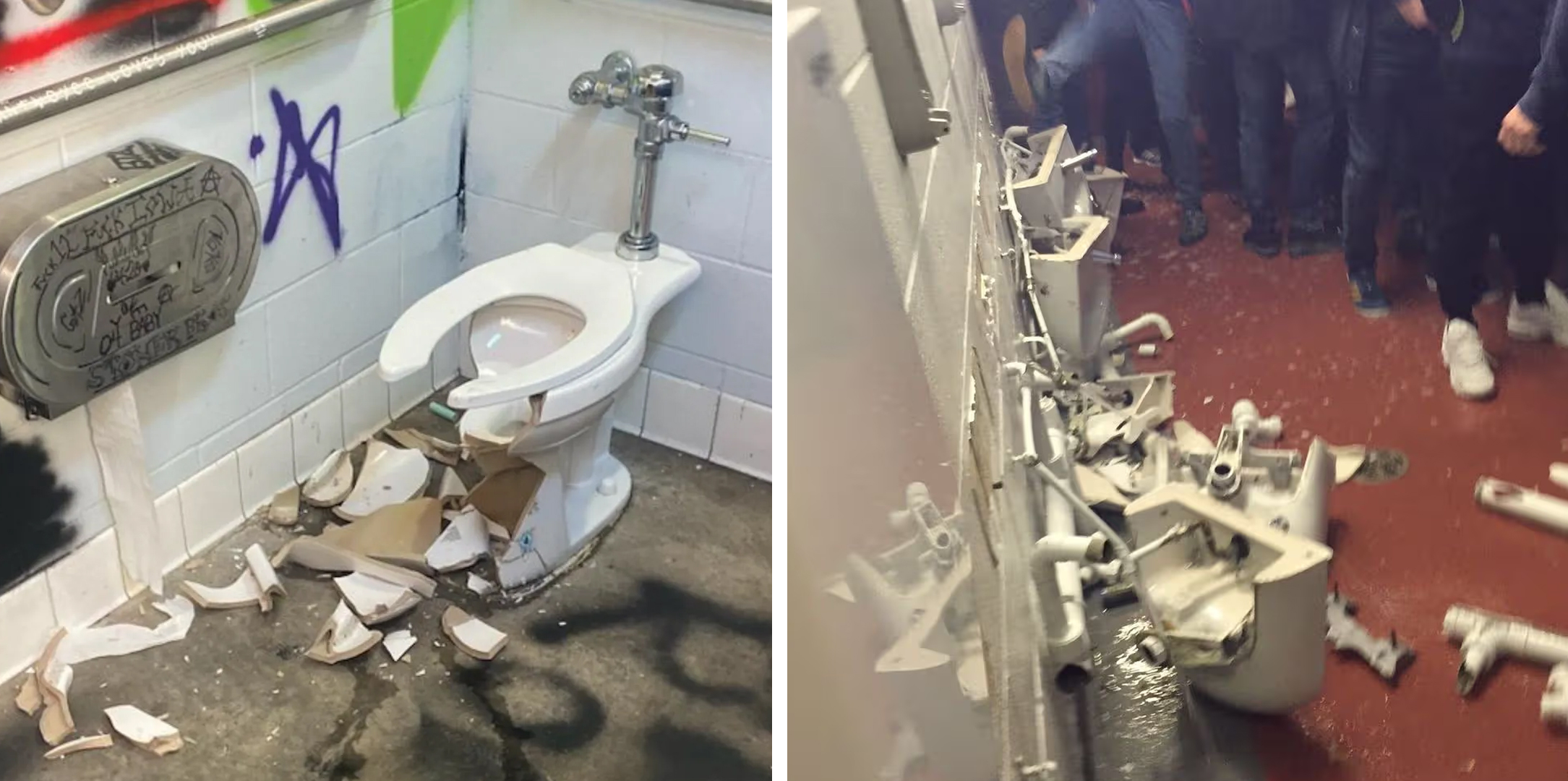 Vandalizmus a mellékhelyiségekben